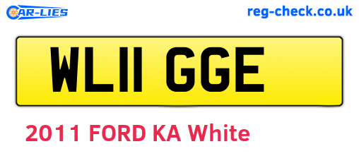 WL11GGE are the vehicle registration plates.