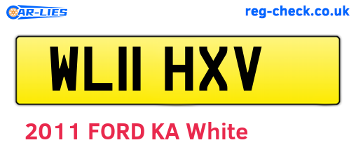 WL11HXV are the vehicle registration plates.