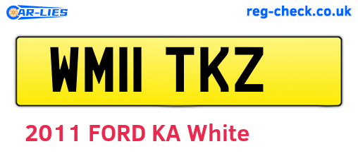 WM11TKZ are the vehicle registration plates.