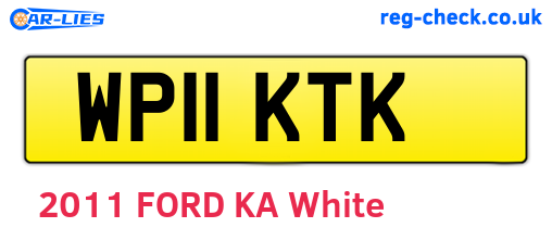 WP11KTK are the vehicle registration plates.