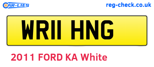 WR11HNG are the vehicle registration plates.