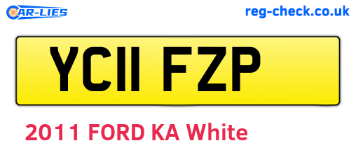 YC11FZP are the vehicle registration plates.