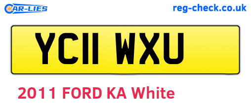 YC11WXU are the vehicle registration plates.