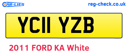 YC11YZB are the vehicle registration plates.