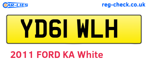 YD61WLH are the vehicle registration plates.