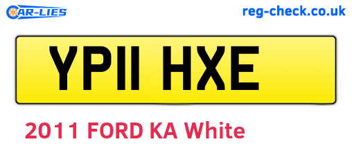YP11HXE are the vehicle registration plates.