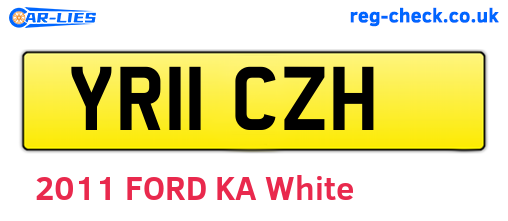 YR11CZH are the vehicle registration plates.