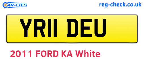 YR11DEU are the vehicle registration plates.