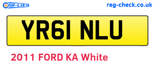 YR61NLU are the vehicle registration plates.