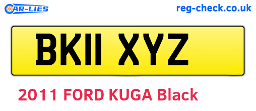 BK11XYZ are the vehicle registration plates.