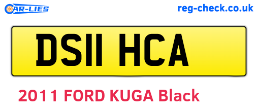 DS11HCA are the vehicle registration plates.