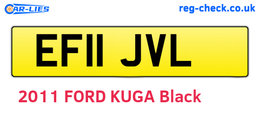EF11JVL are the vehicle registration plates.