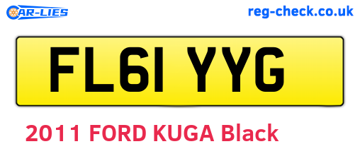FL61YYG are the vehicle registration plates.