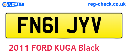FN61JYV are the vehicle registration plates.