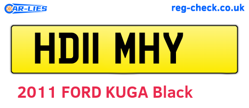HD11MHY are the vehicle registration plates.