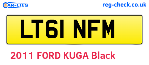 LT61NFM are the vehicle registration plates.
