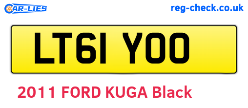 LT61YOO are the vehicle registration plates.