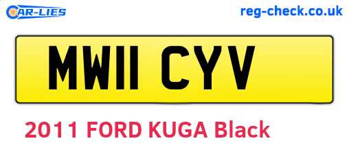 MW11CYV are the vehicle registration plates.