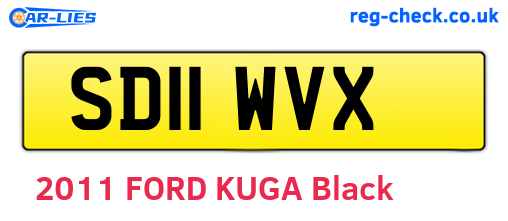 SD11WVX are the vehicle registration plates.