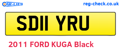 SD11YRU are the vehicle registration plates.
