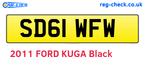 SD61WFW are the vehicle registration plates.