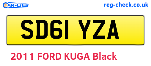 SD61YZA are the vehicle registration plates.