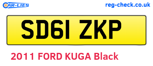 SD61ZKP are the vehicle registration plates.