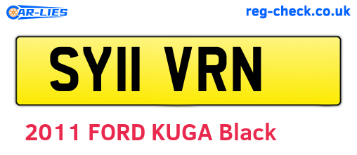 SY11VRN are the vehicle registration plates.