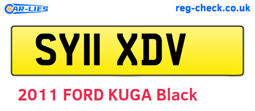 SY11XDV are the vehicle registration plates.