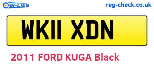 WK11XDN are the vehicle registration plates.