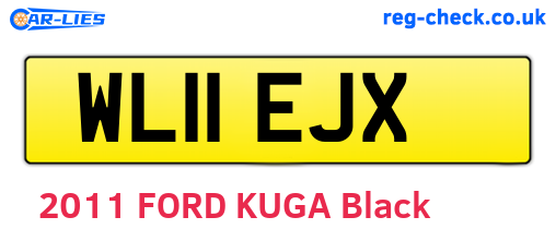 WL11EJX are the vehicle registration plates.