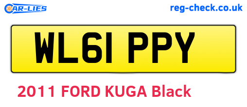 WL61PPY are the vehicle registration plates.