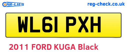 WL61PXH are the vehicle registration plates.