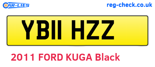 YB11HZZ are the vehicle registration plates.