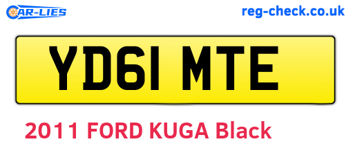 YD61MTE are the vehicle registration plates.