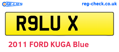 R9LUX are the vehicle registration plates.