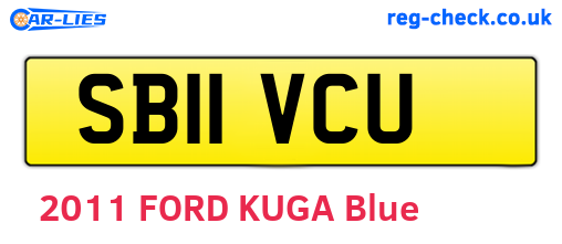 SB11VCU are the vehicle registration plates.