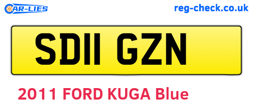 SD11GZN are the vehicle registration plates.