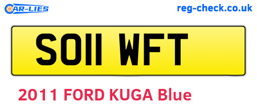SO11WFT are the vehicle registration plates.