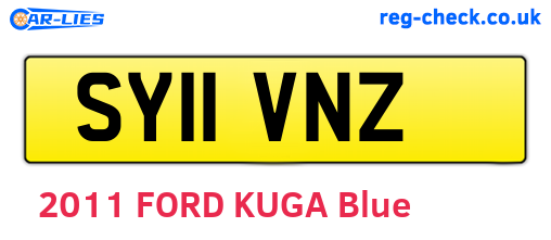 SY11VNZ are the vehicle registration plates.