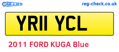 YR11YCL are the vehicle registration plates.