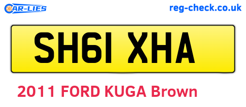 SH61XHA are the vehicle registration plates.