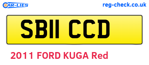 SB11CCD are the vehicle registration plates.