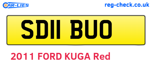 SD11BUO are the vehicle registration plates.