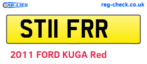 ST11FRR are the vehicle registration plates.