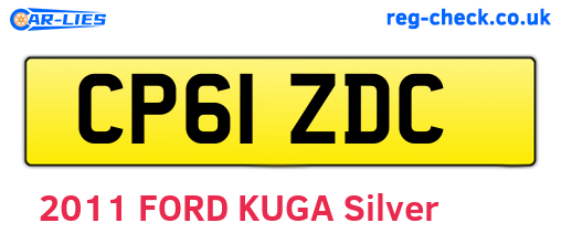 CP61ZDC are the vehicle registration plates.