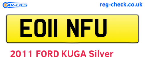 EO11NFU are the vehicle registration plates.