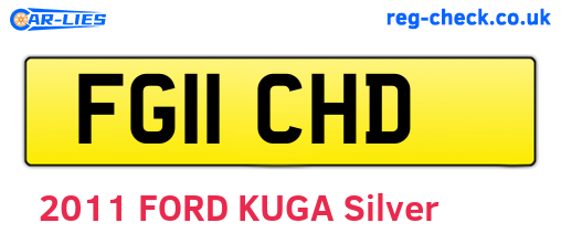 FG11CHD are the vehicle registration plates.