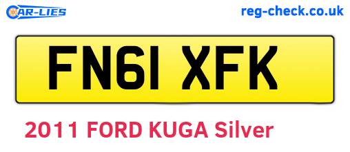 FN61XFK are the vehicle registration plates.