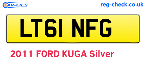 LT61NFG are the vehicle registration plates.